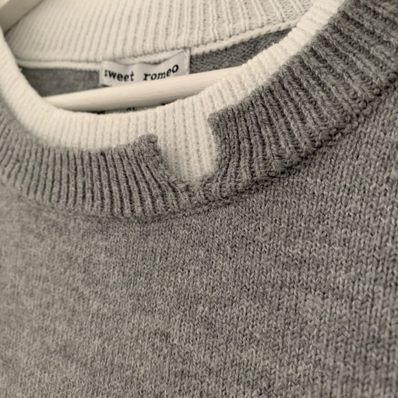 Sweet Romeo Charcoal Crew Neck Sweater - Picture 3 of 4